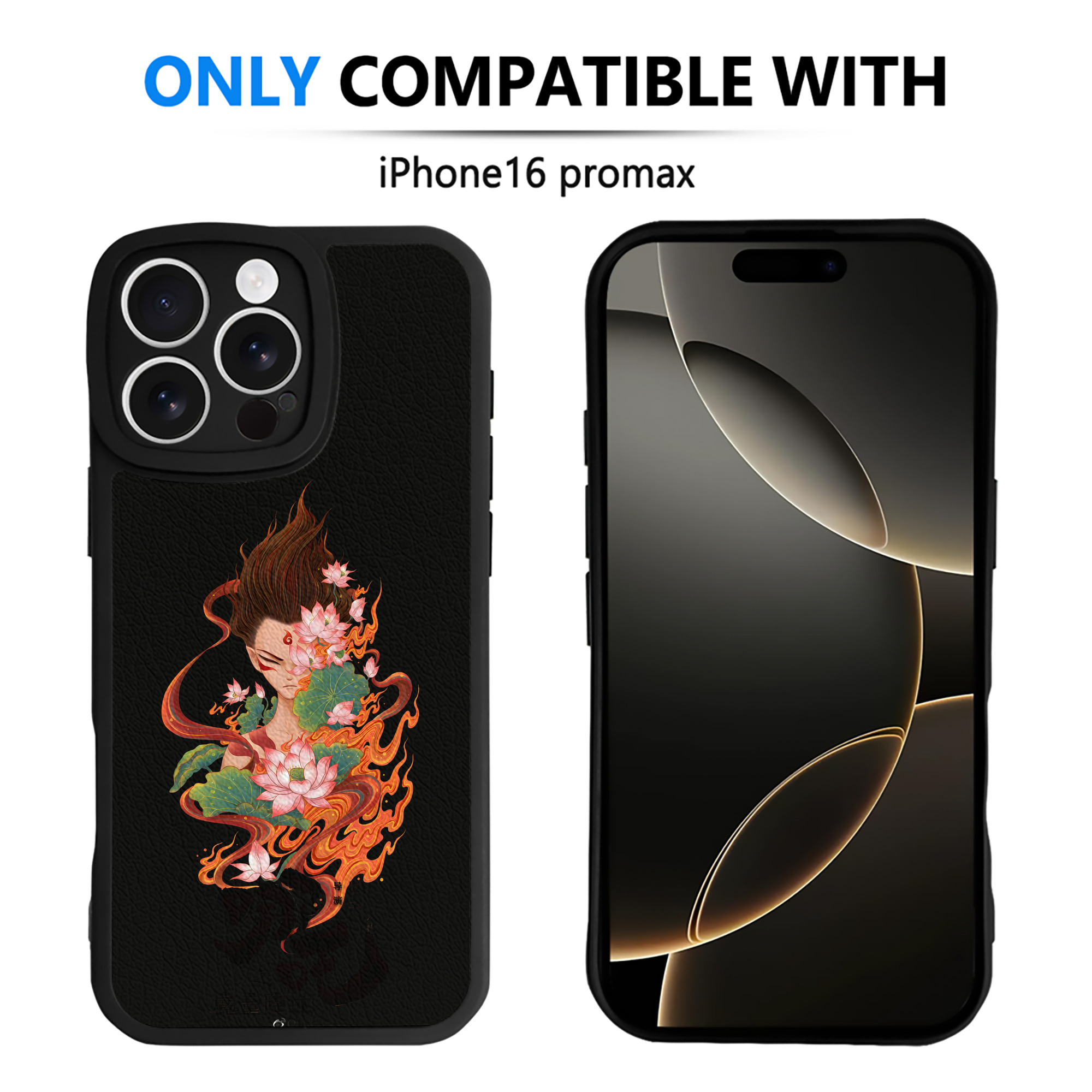 （画像用） Ne Zha 2 ナタ 魔童の大暴れ 【iPhone 16シリーズ対応】シリコンスマホケース（レザー調） 材質：シリコン